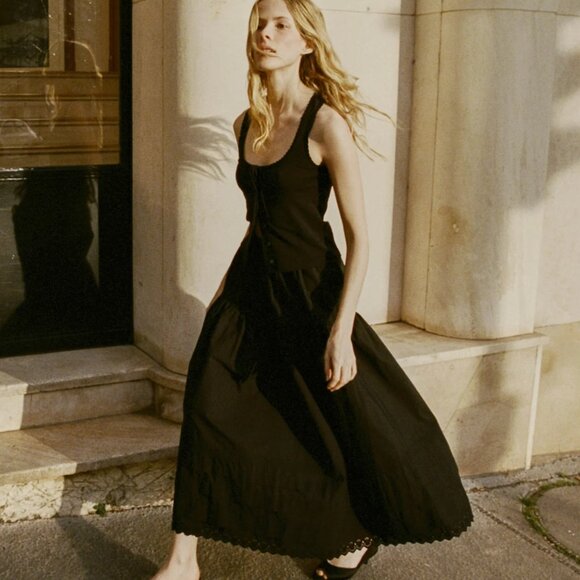 Dôen NWT Lois Tank in Black Size L - Picture 3 of 7